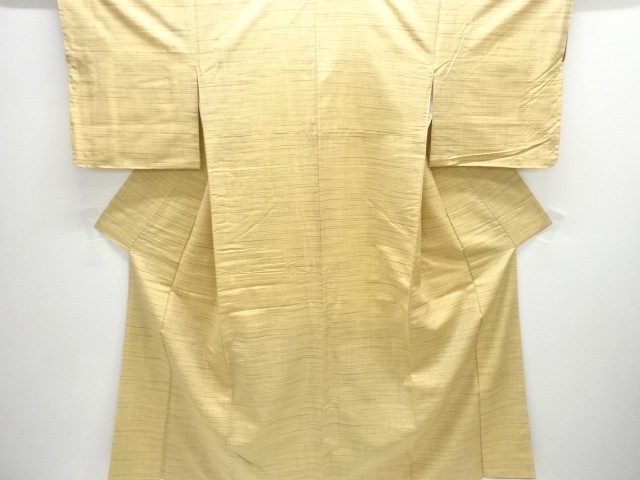 JAPANESE KIMONO / TSUMUGI / UNUSED / WOVEN GRID